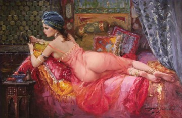 Hermosa Chica KR 019 Impresionista desnuda Pinturas al óleo